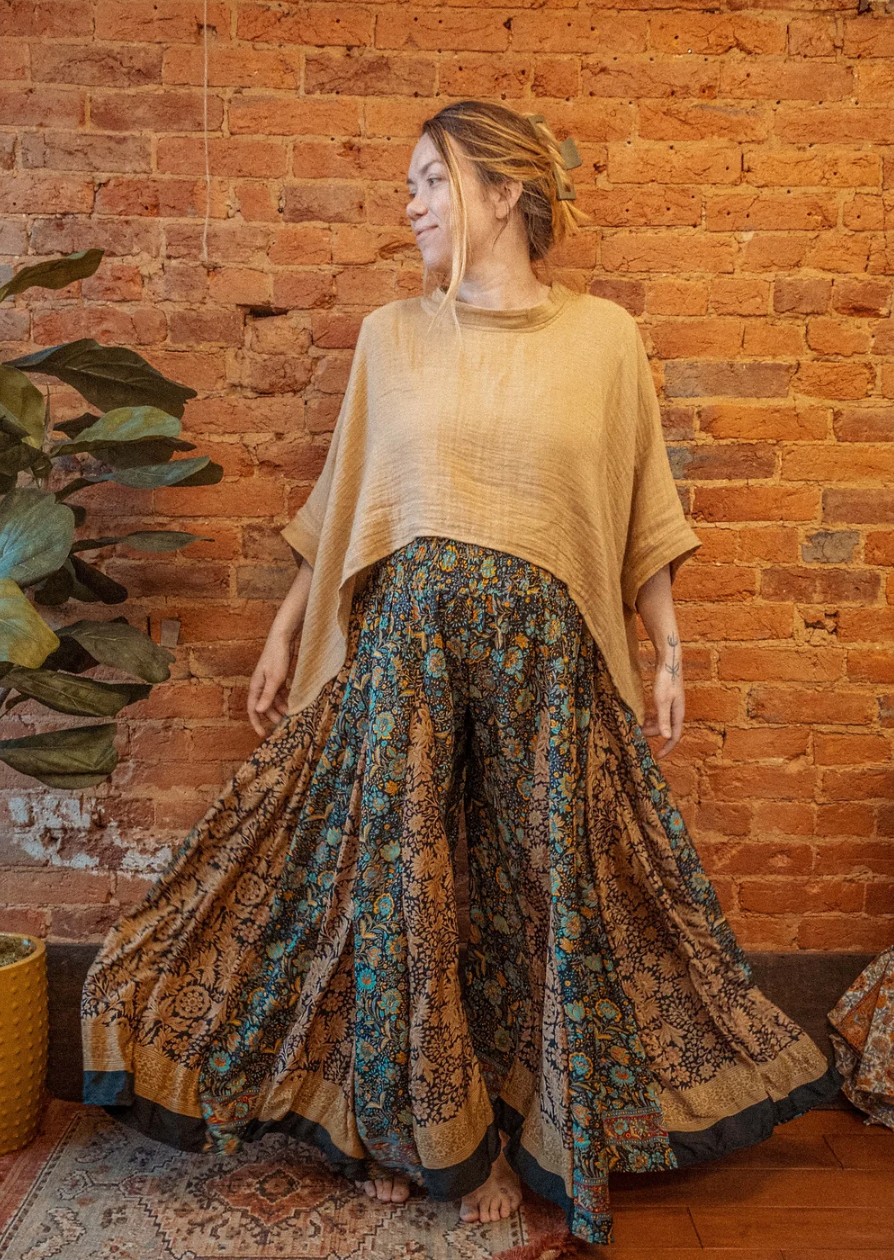 Gardenbelle Shop - Wholesale T-shirt (Zonder tekening) - Dames - Bohemien bamboo organisch katoenen t-shirt, losvallend en comfortabel9