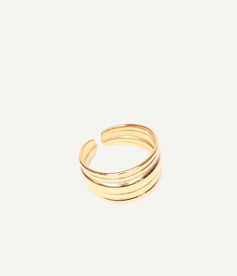 Caprice Paris - Wholesale Band/Stacked Ring - Cagliari gold ring | Handmade jewelry in France6