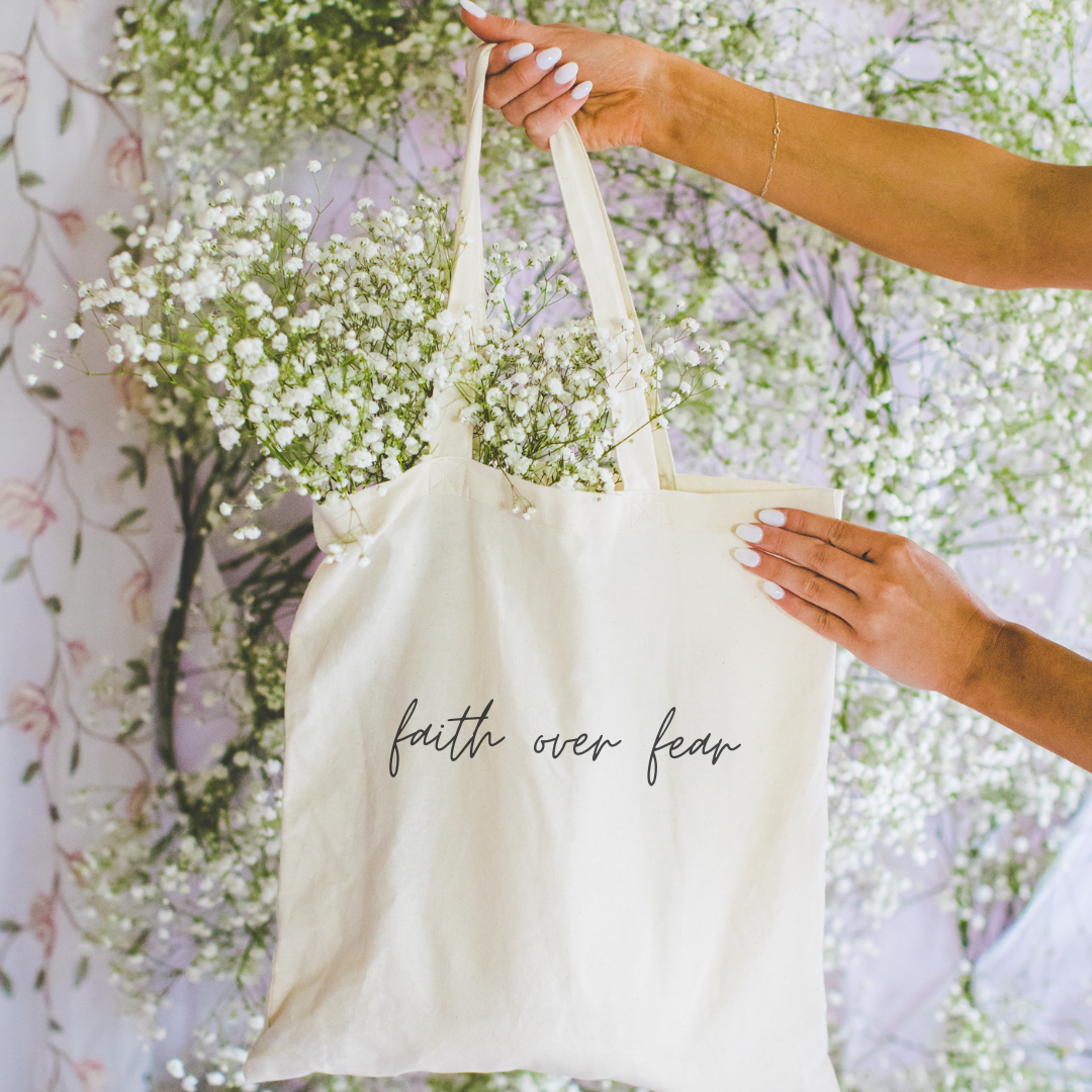 Abiding Love Co. - Vente Tote bag – unisexe - Sac fourre-tout Faith over Fear2