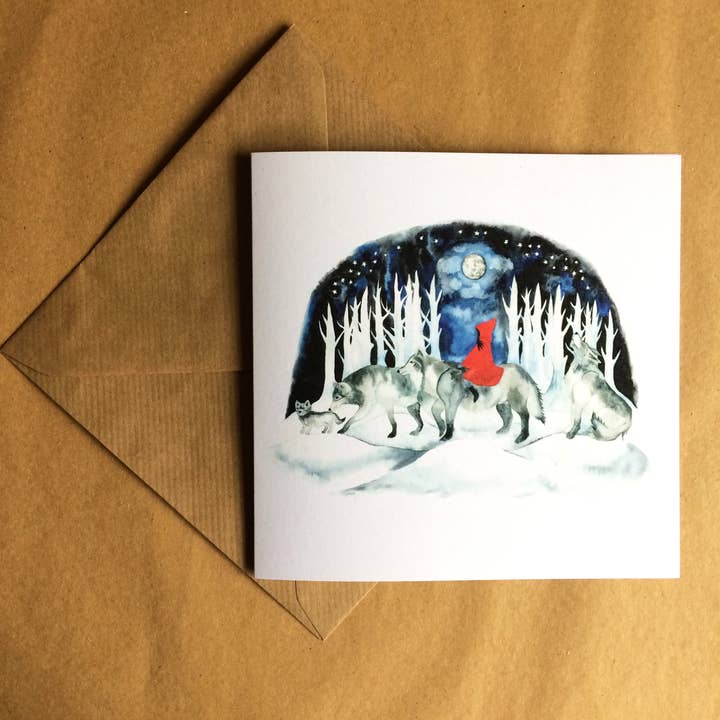 Red Riding Hood & Her Pack of Wolves for wholesale by deer dawn