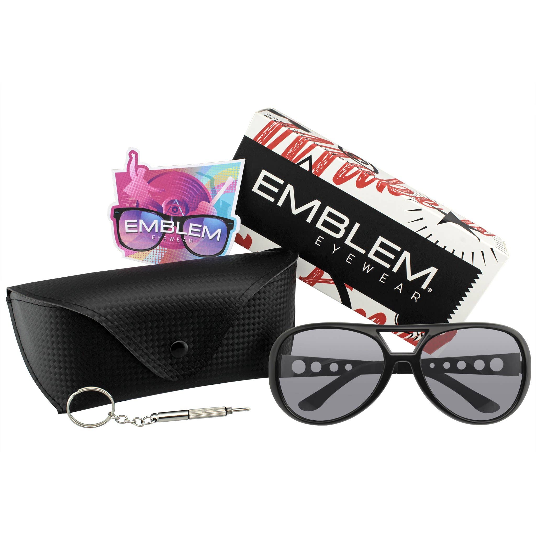 Emblem Eyewear - Wholesale Sunglasses - Unisex - Rockstar Sunglasses Costume Party Novelty Sunglasses 60's11