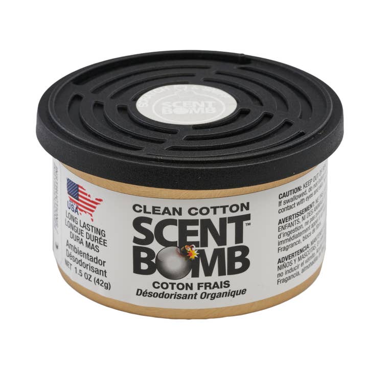 Scent Bomb – wholesale Air freshener – Scent Bomb Clean Cotton Organic Can