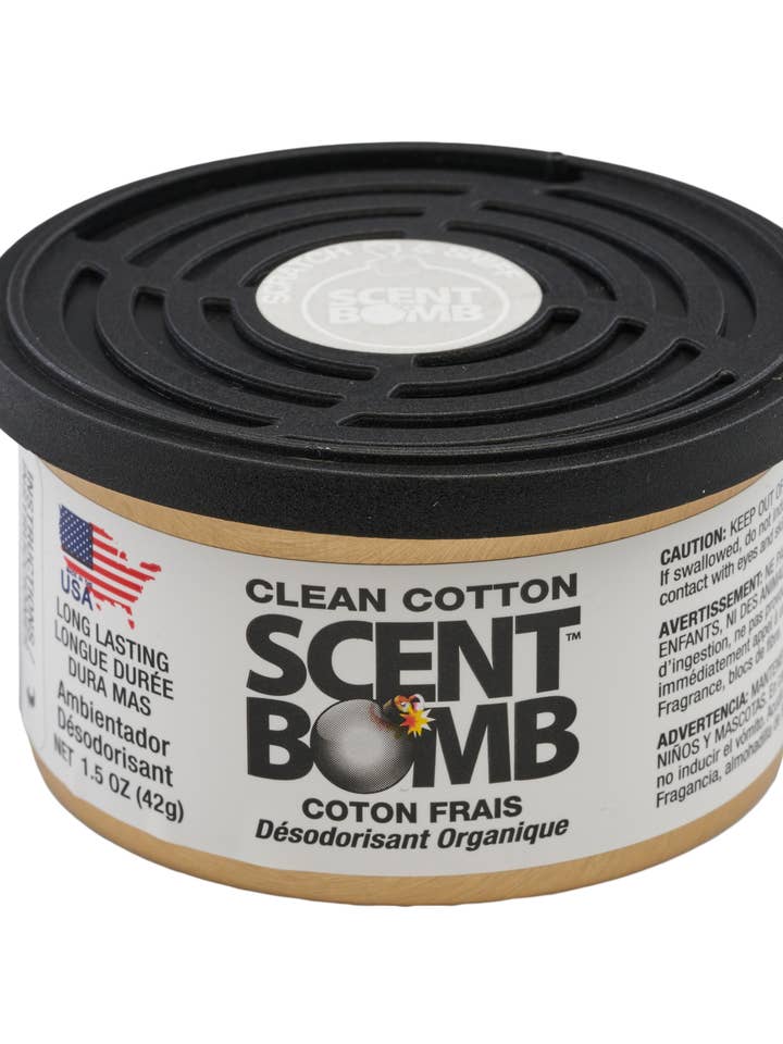 Scent Bomb Clean Cotton Organic Can for wholesale by Scent Bomb