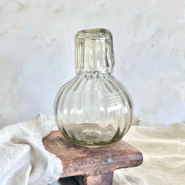Villa Lua Home - Wholesale Carafe - Handblown Fluted Carafe Set
