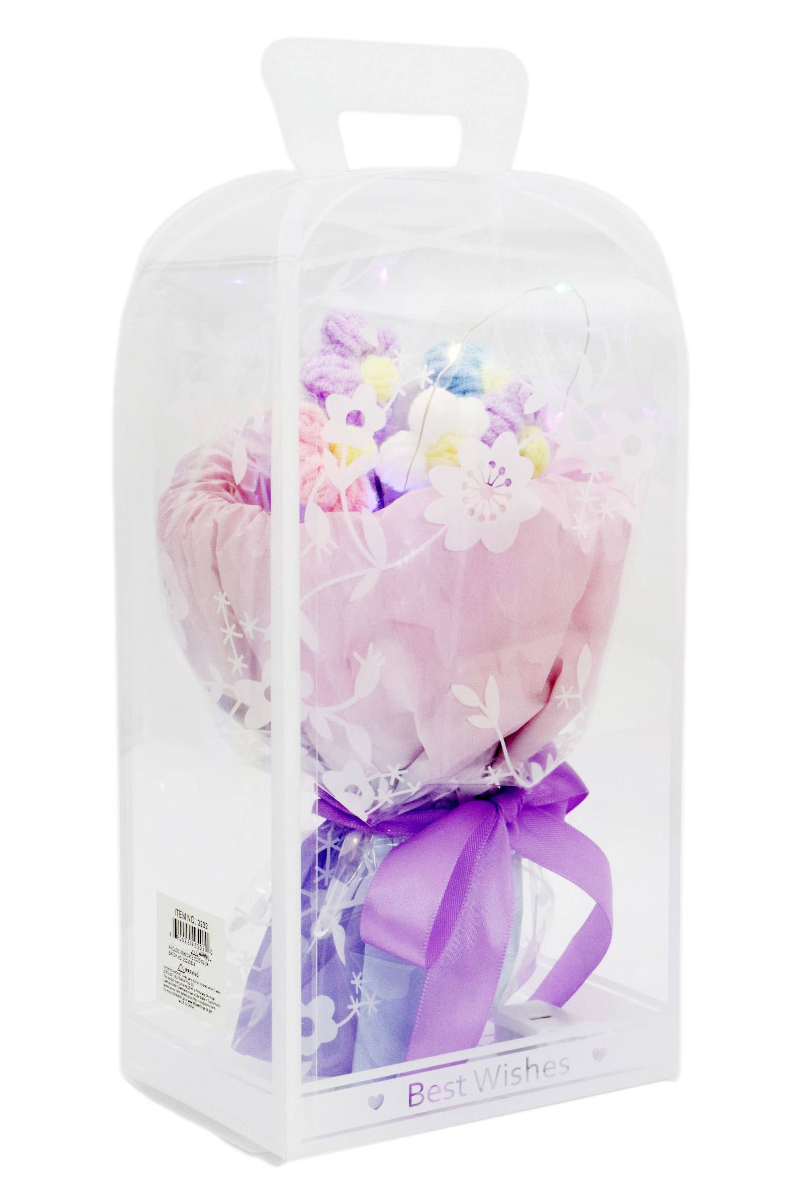 ASSORTED Floral Crochet LED Bouquet Gift Box - 4 pcs for wholesale on Faire4