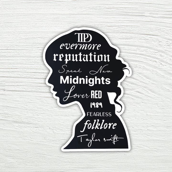 Coastal Creators of Connecticut - Wholesale Sticker - Taylor Swift Eras Evermore 1989 Lover Albums Laptop Sticker