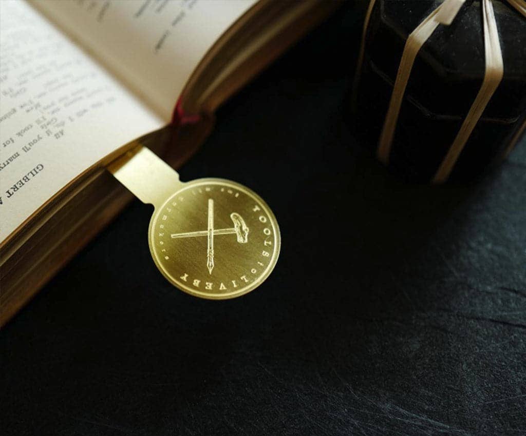 Notable Designs (UK) – wholesale Bookmark – Tools to Live By - Brass Rulermark2