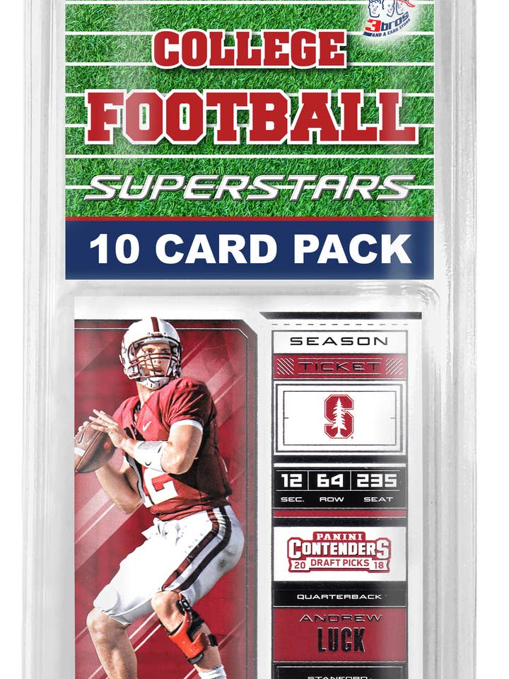 Lotes de mistura de superstar de futebol universitário de 10 cartas por atacado de 3bros And A Card Store