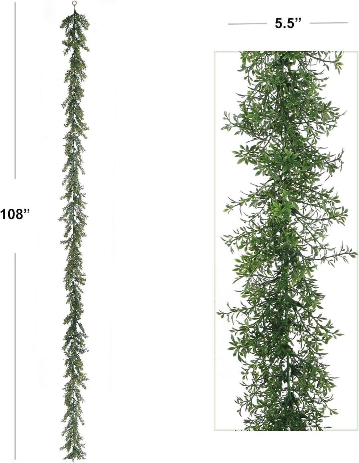 Larksilk - Wholesale Bunting/Garland - Set of 6 | Luxurious 9' Tealeaf Garland with 768 Tips1