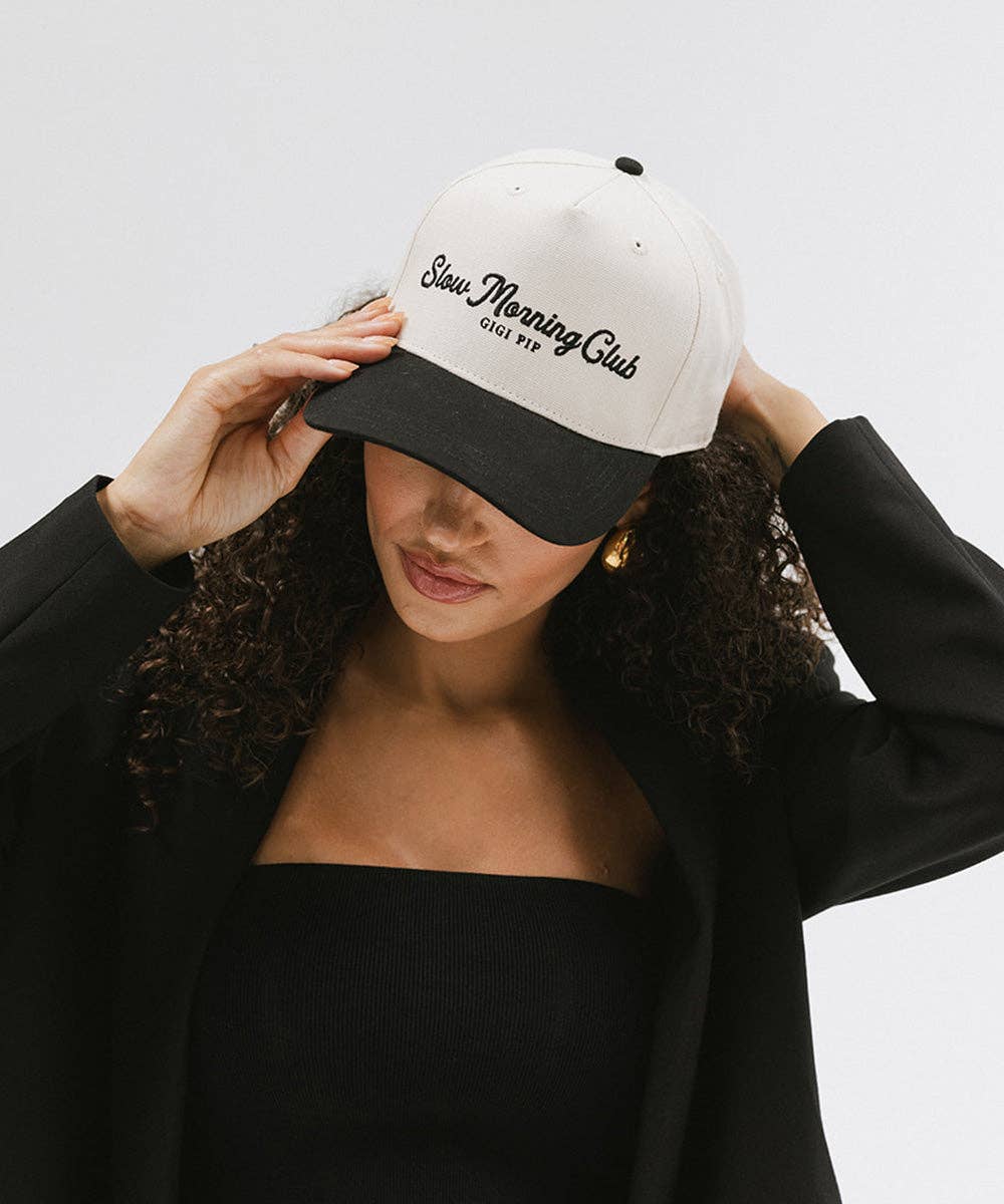 Gigi Pip - Wholesale Trucker Hat - Women's - Slow Morning Club Canvas Trucker2