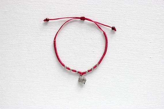 Red Original Price $18 | Silver .925 Charm Adjustable Bracelet for wholesale on Faire12