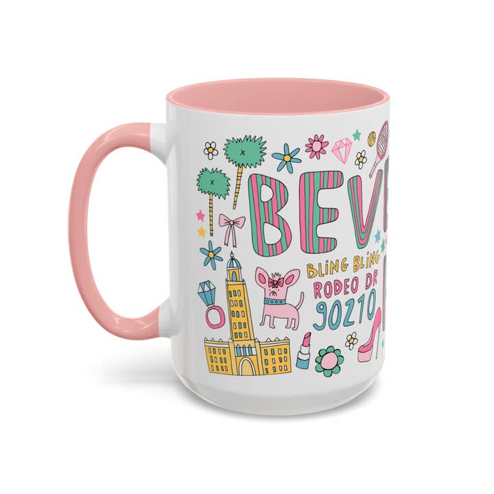 LOLALA - Your California Happiness Market 💛 - Wholesale Coffee Mug - Beverly Hills - *BIG* Coffee Mug (15oz)