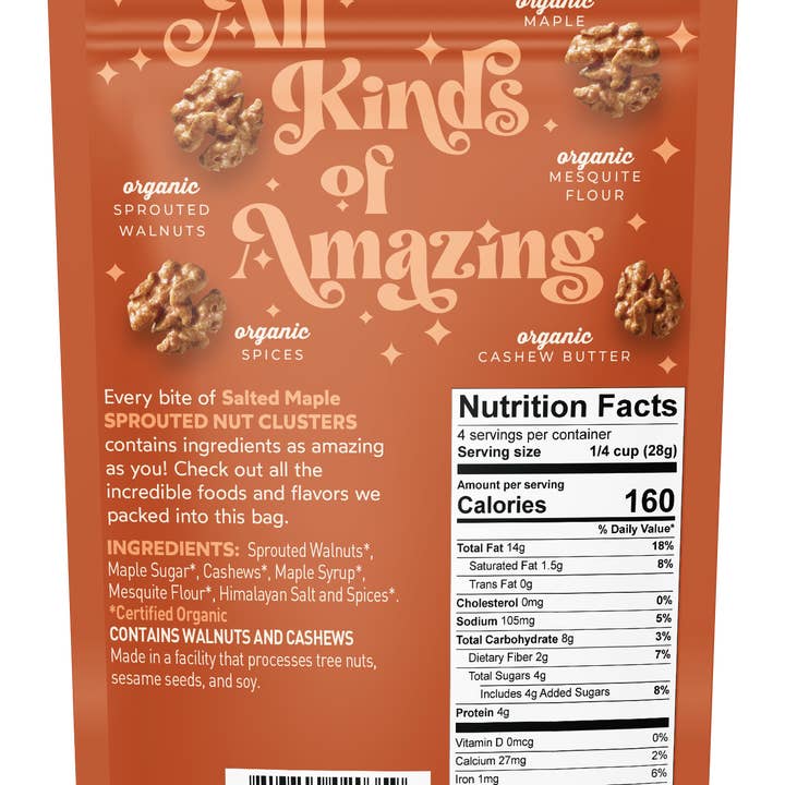 Living Intentions - Wholesale Nuts - 4oz Superfood Nut Blend - Salted Maple1