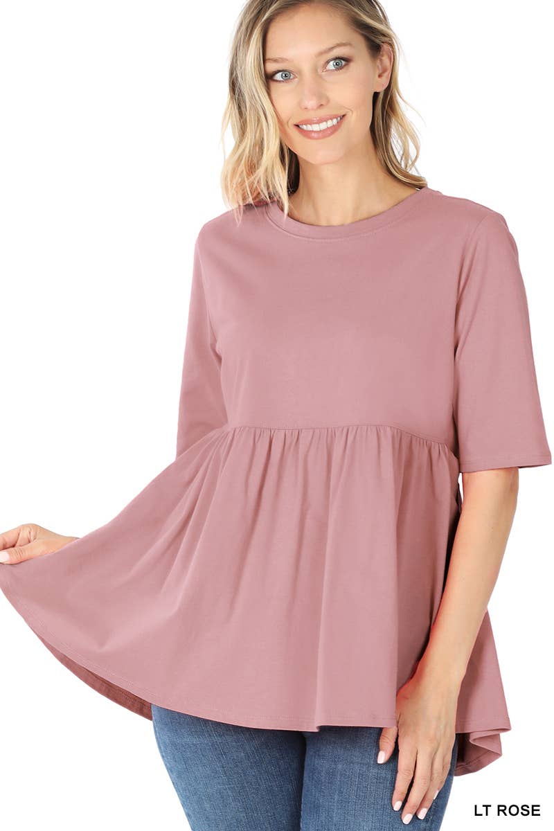 42POPS - Vendita all'ingrosso Tunica - Donna - ",,..._ Tunica in Cotone con Arricciatura a Vita Impero22