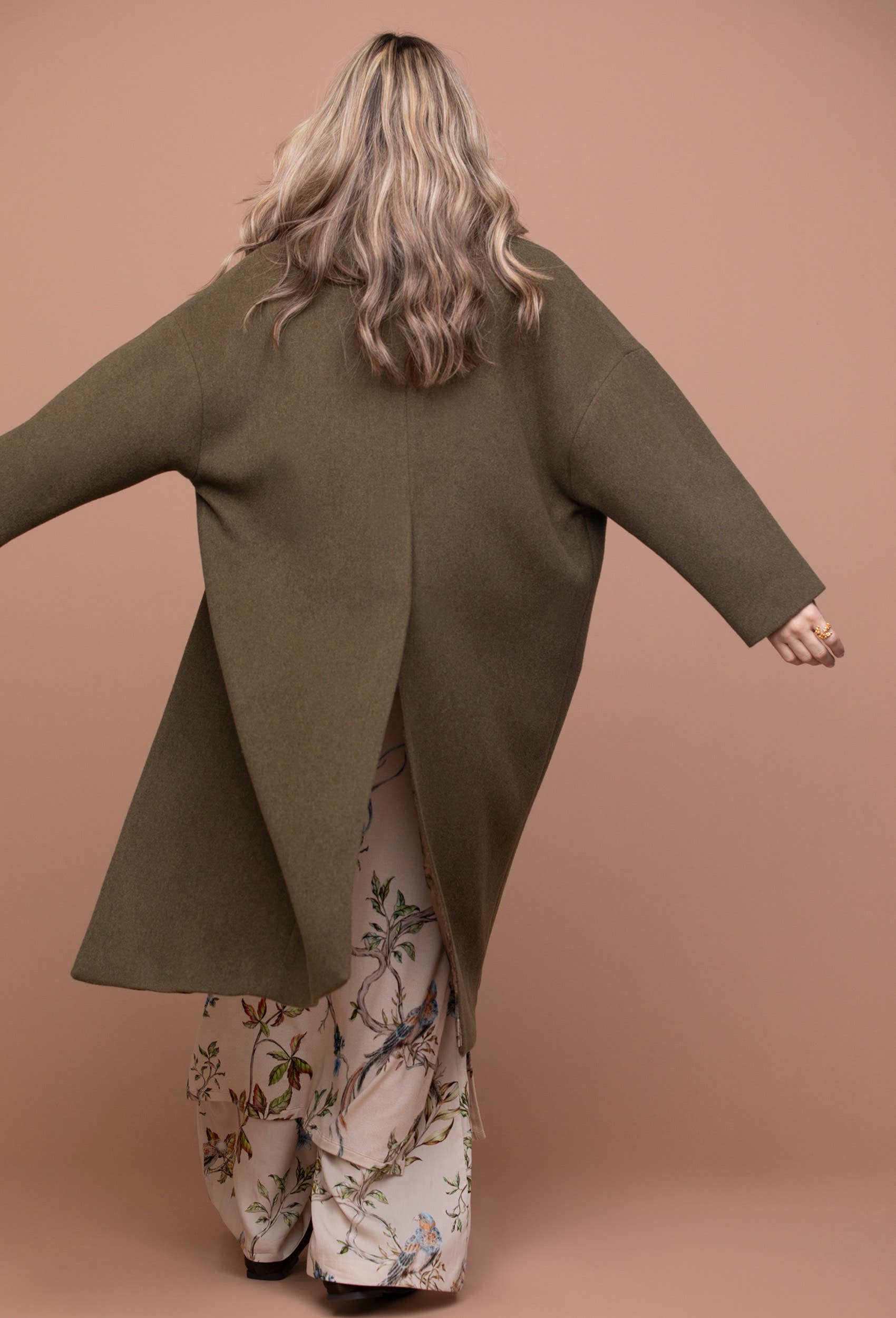 Greenkiss - Vente Manteau – femme - Manteau long oversize croisé en laine7