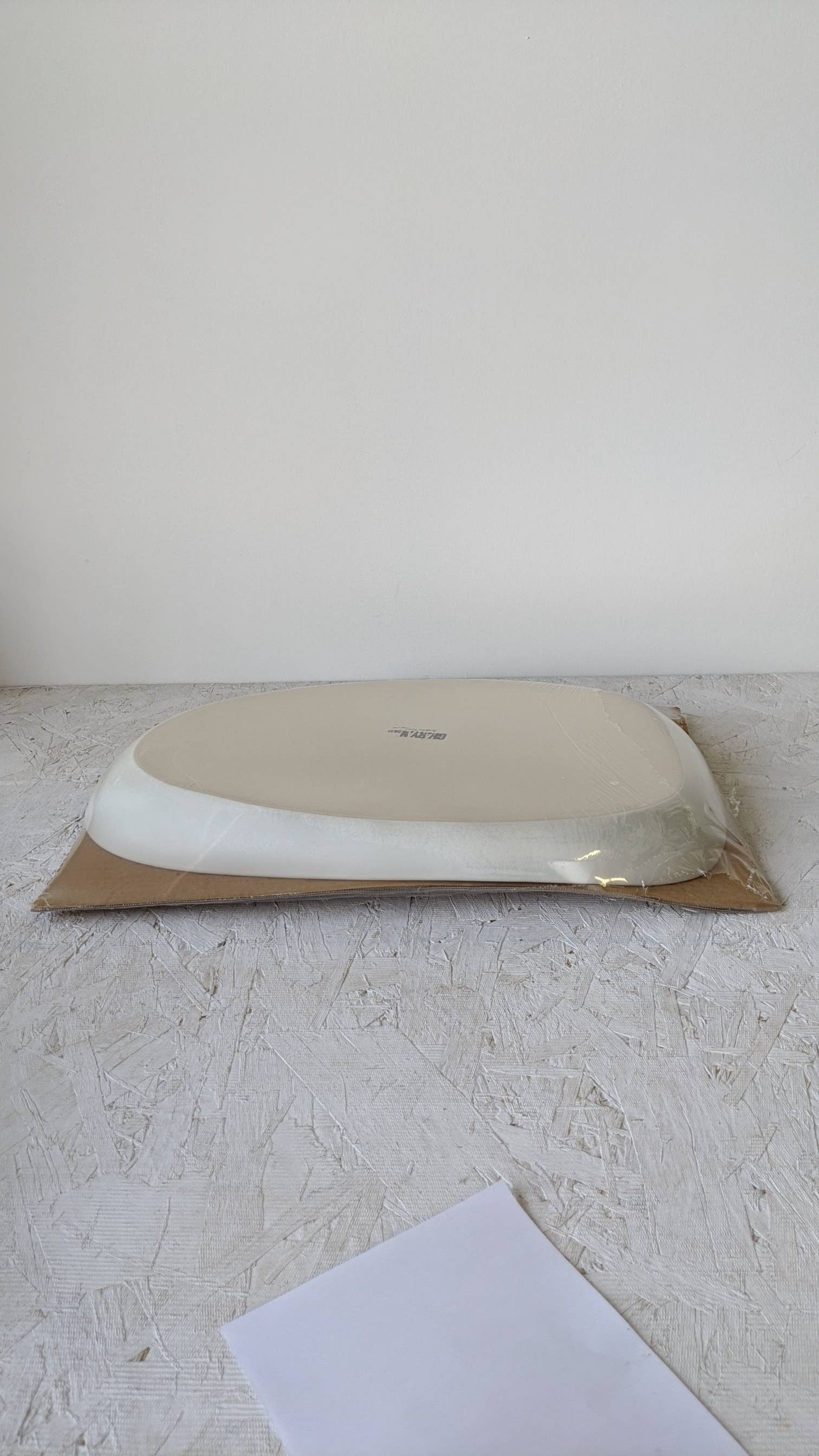 GHARYAN Stoneware & Olive Wood Tableware | USA - Wholesale Serving Plate - Handmade Stoneware Serving Platter - Long | Dadasi6