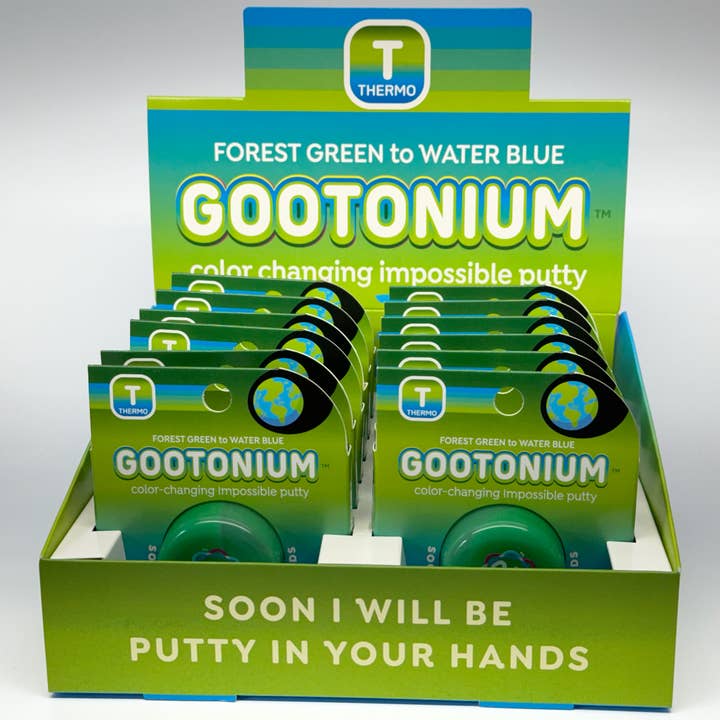 Copernicus Toys - Wholesale Putty/Slime - Kids - Gootonium: Thermo forest green to water blue putty - 20g