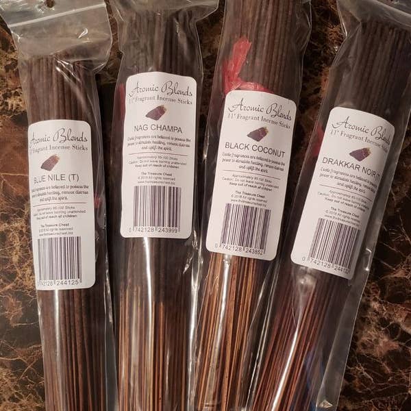The Treasure Chest Gifts & More Previously ELH - Wholesale Incense - 11 " Fragrant Incense Stick Bundles (approx 95-100 sticks)