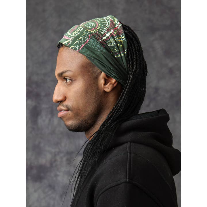 Ta Moko Neck Gaiter - Olive for wholesale on Faire1