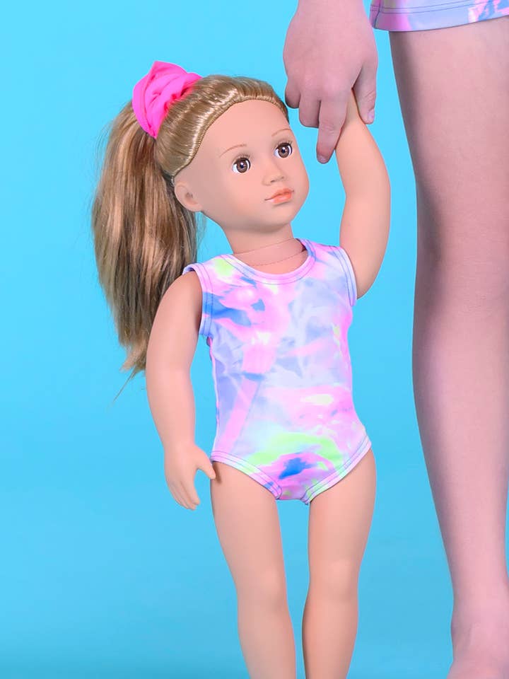 Electric Garden Doll Size Leotard for wholesale by Destira