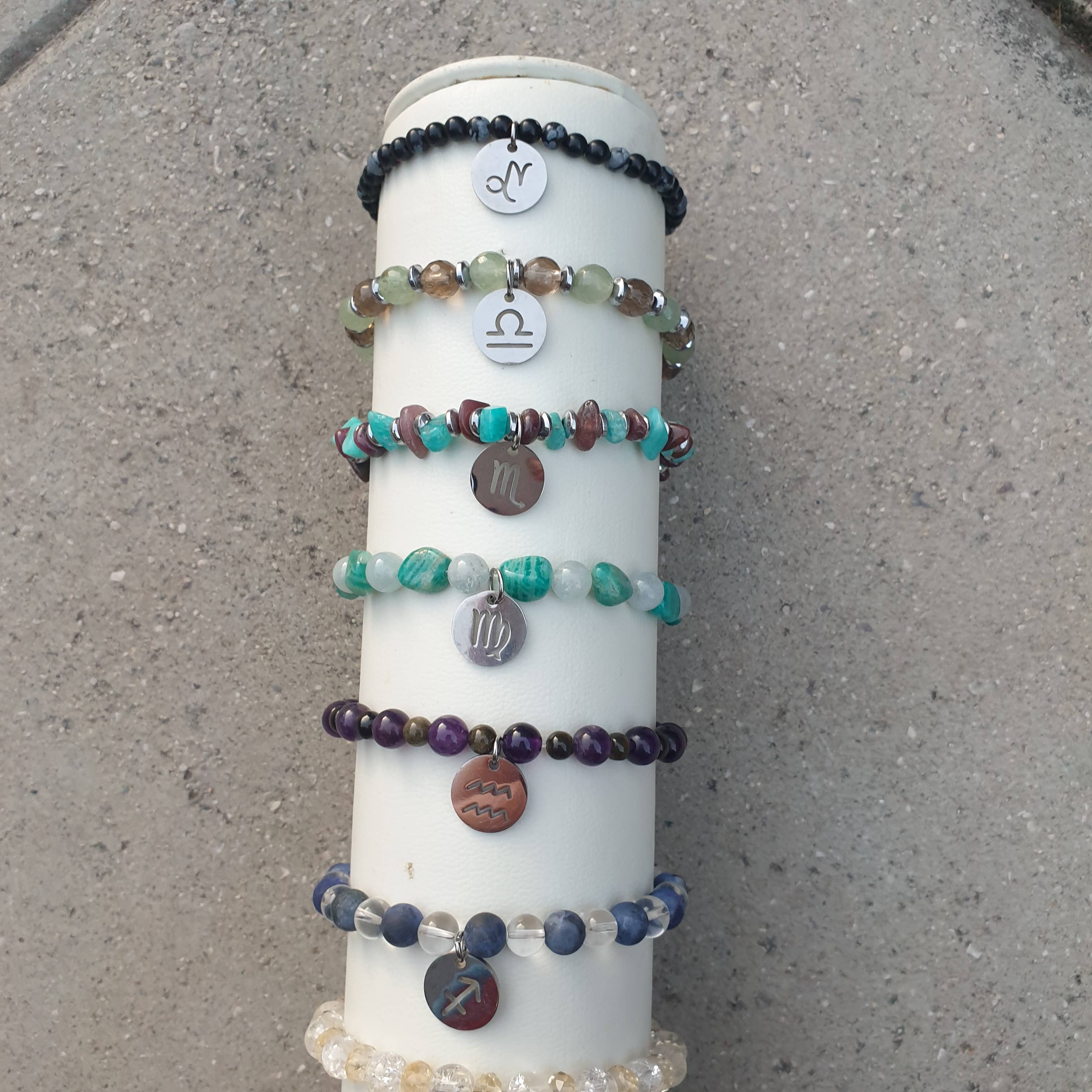 Lapiseum - Wholesale Jewelry Set - Zodiac healing stone bracelet set 23