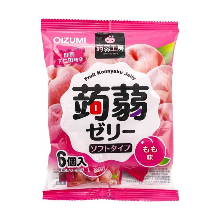 SHIMONITA Konjac Jelly Peach 3.7 oz 6P for wholesale by Scale Distribution