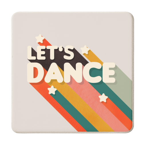 ART WOW - Wholesale Coasters - Coasters 'Let's Dance - retro typo'2