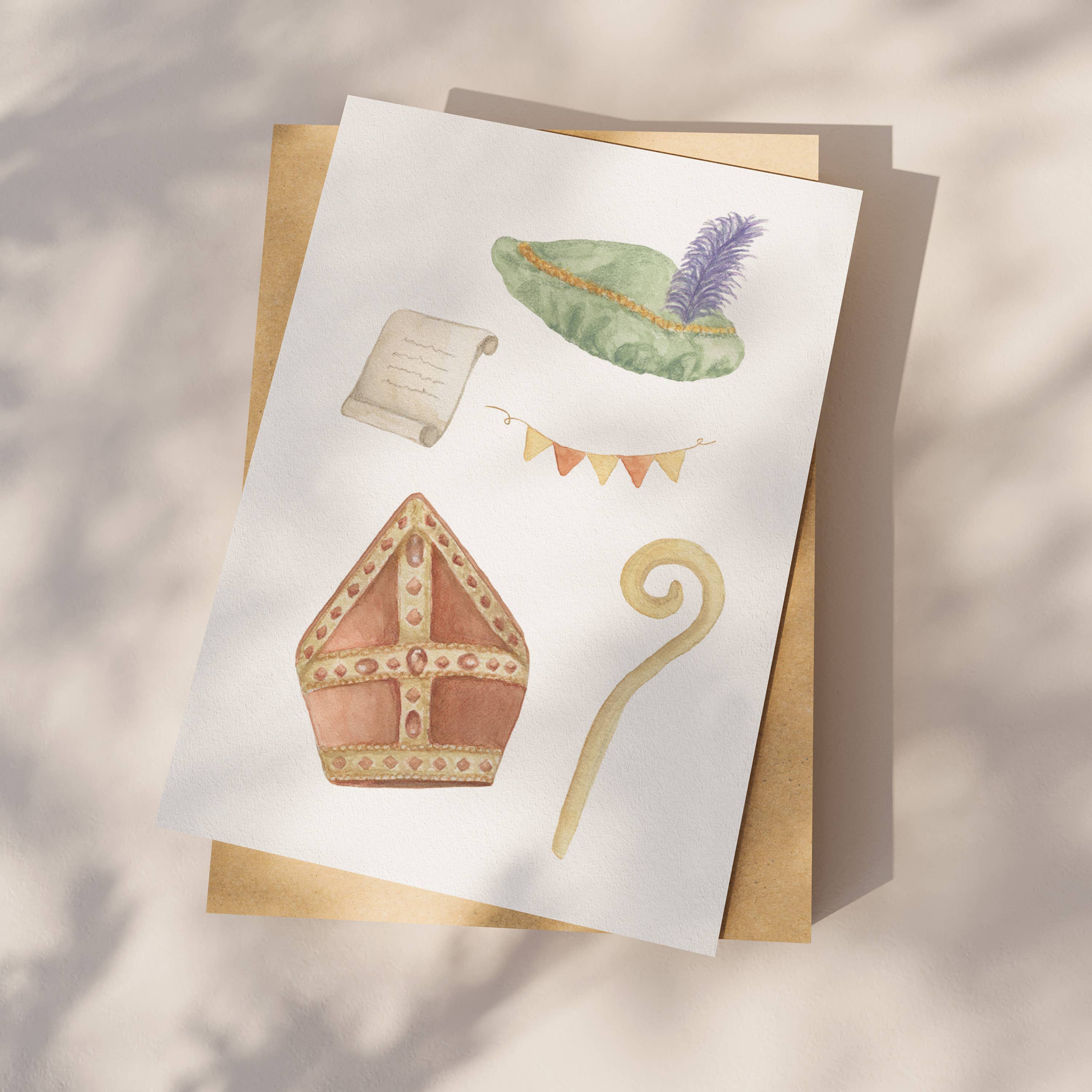 Appeloogje - Wholesale Christmas Card - Postcard Saint Nicholas1