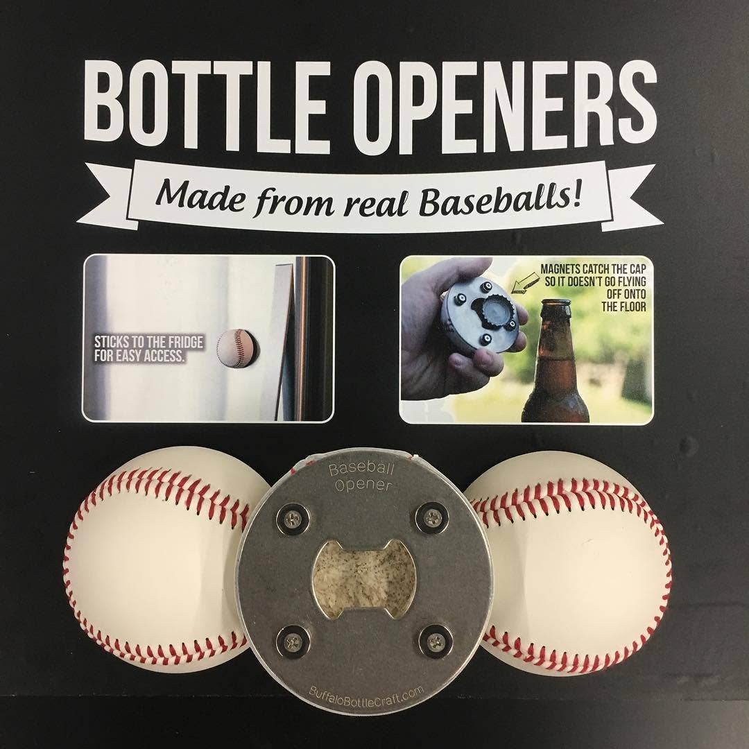 Buffalo Bottle Craft - Wholesale Bottle/Wine Opener - Baseball Bottle Opener, Baseball Gifts, Sports Gift3