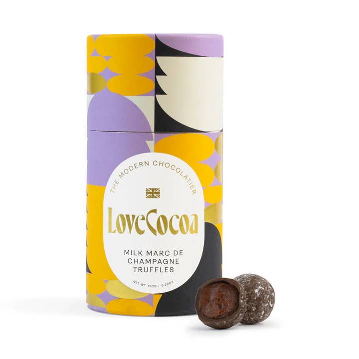Milk Champagne Chocolate Truffles 150g for wholesale by Love Cocoa