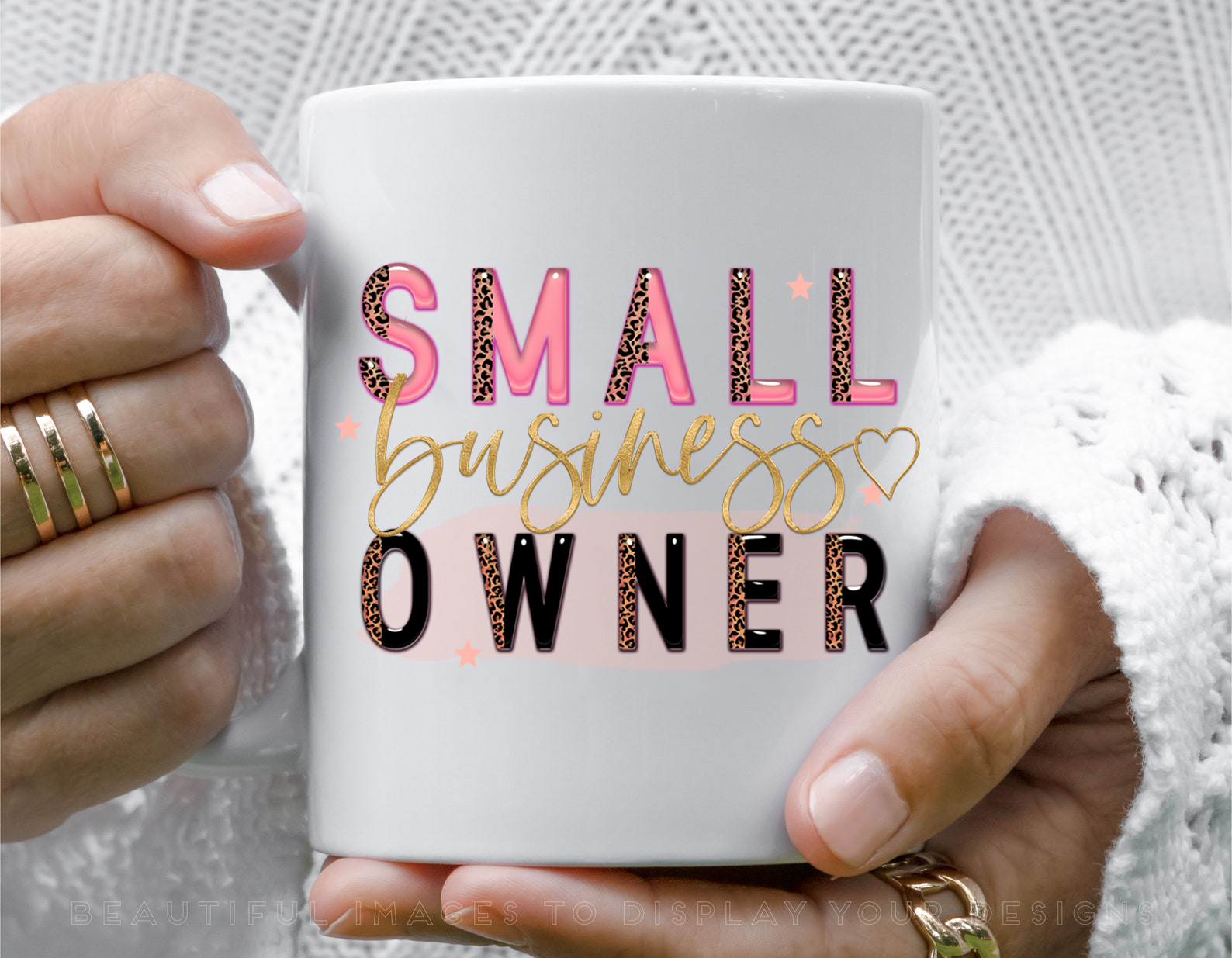 Dm Crafting - Wholesale Coffee Mug - Small Business Owner Mug, Leopard Print Business Owner, Pink0