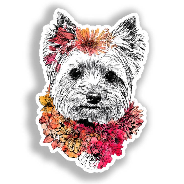 Pegatina de Perro Yorkshire Terrier # A017143 para venta al por mayor de Yoonek Graphics