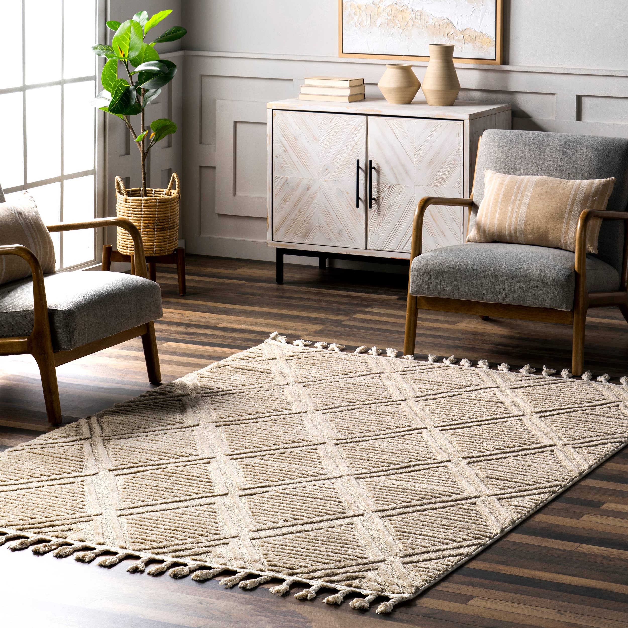 RUGS USA - Wholesale Area Rug - Balboa Textured Tile Area Rug0