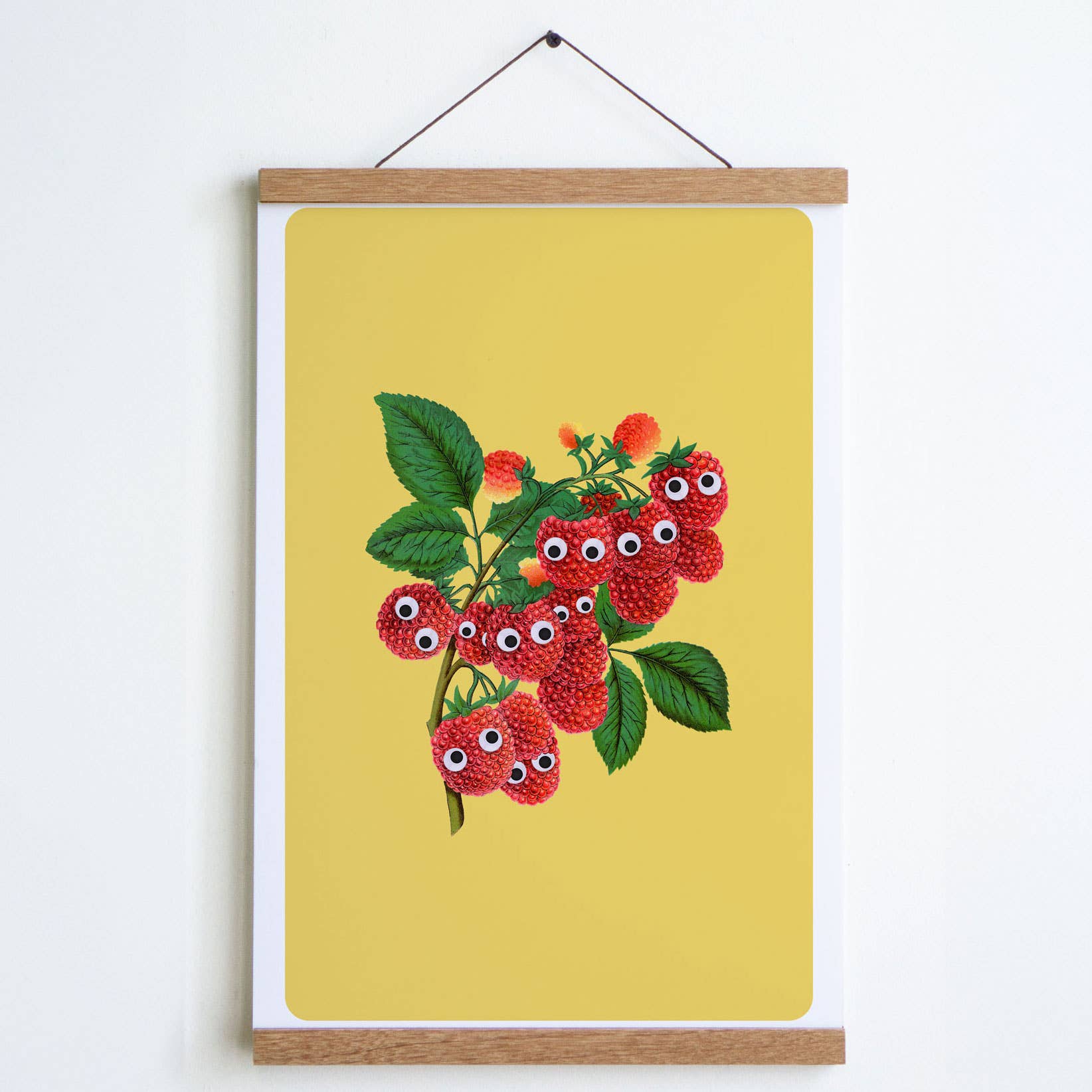 Stay Home Club - Wholesale Art Print - Googly Raspberries Print3