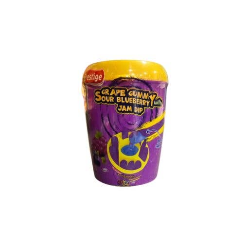 Prestige Trauben-Gummibonbon Blaubeermarmelade-Dip 12x70g für den Großhandel von CargoPirate