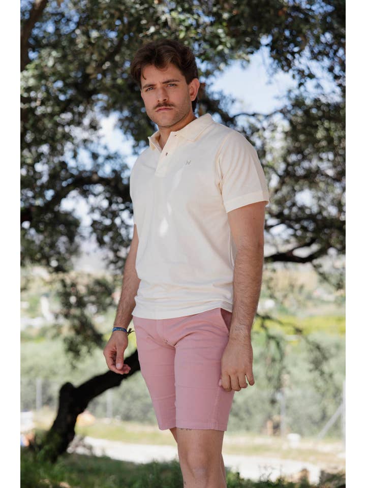 Custi Mikelo - Wholesale Polo - Men's - Basic Cream Polo