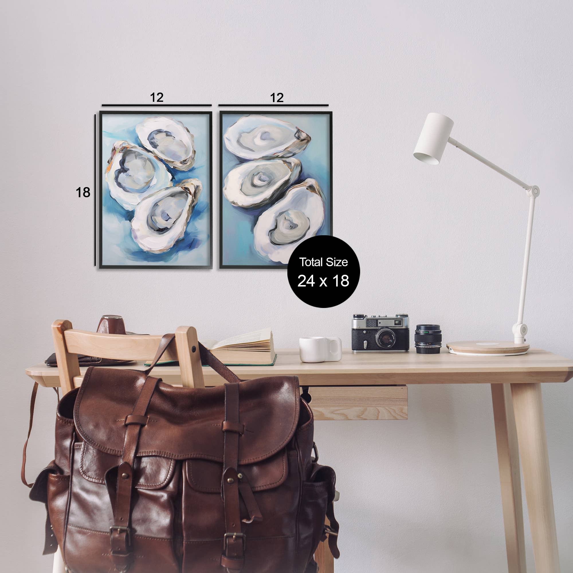 Stupell Industries - Vendita all'ingrosso Decorazione da parete - Bambini e neonati - Arte Incorniciata di Ostriche sul Mezzoguscio1