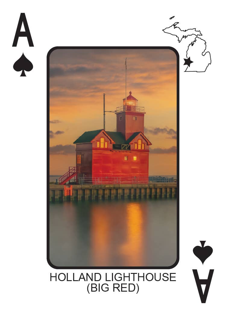 Phil Stagg Photography - Wholesale Playing Cards - LIGHTHOUSES OF MICHIGAN - Playing Cards - Euchre Friendly14