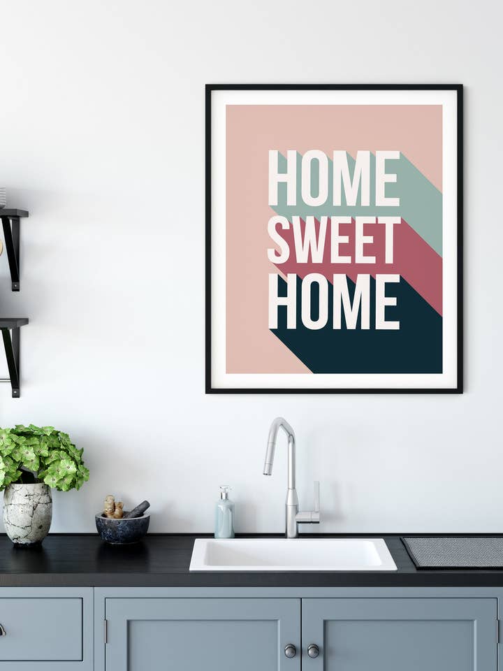 Home Sweet Home - Quote Art Print for wholesale by The Native State