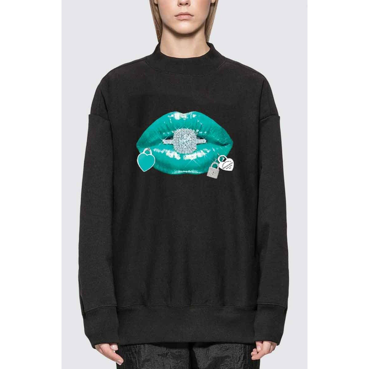 Nobrand – wholesale Sweatshirt med tryck - Dam – MULTY FÄRG MODE GRAFISK DAMTRÖJA0