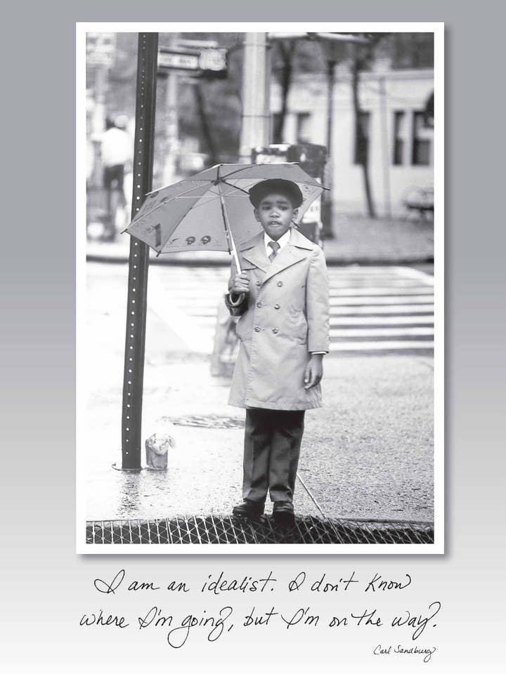 172c: I Am an Idealist. I Don't Know Where I'm Going, but I'm on My Way. - Carl Sandburg for wholesale by Bonair Daydreams