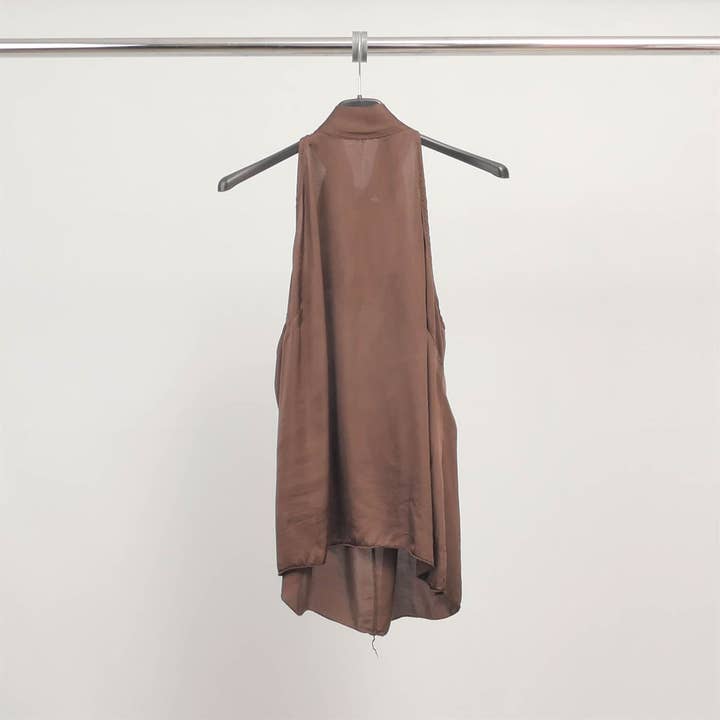 Cecile Wang - Wholesale Blouse - Women's - Sleeveless high-neck top in viscose TDM18809-33