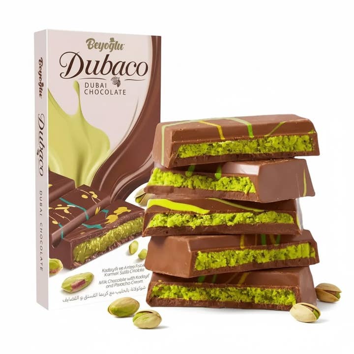 Dubai Chocolate Bar 200g Beyoglu Kadayif Milk Halal Bulk for wholesale by Aladdin
