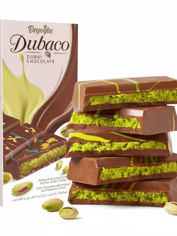 Barre de chocolat de Dubaï 200g Beyoglu Kadayif Lait Halal en vrac pour la vente par Aladdin