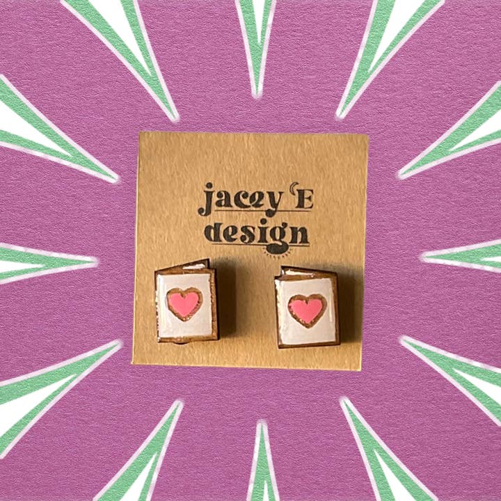 Clous peints délicats blancs pour la Saint-Valentin pour la vente par Jacey e Design