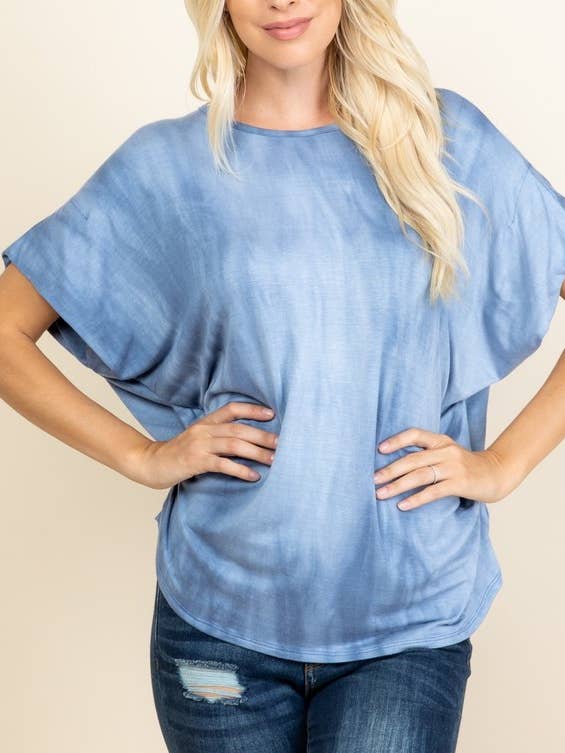 10661SLP410 - PLUS SIZE RUFFLE SHORT SLEEVE BOATNECK TOP for wholesale by A.gain