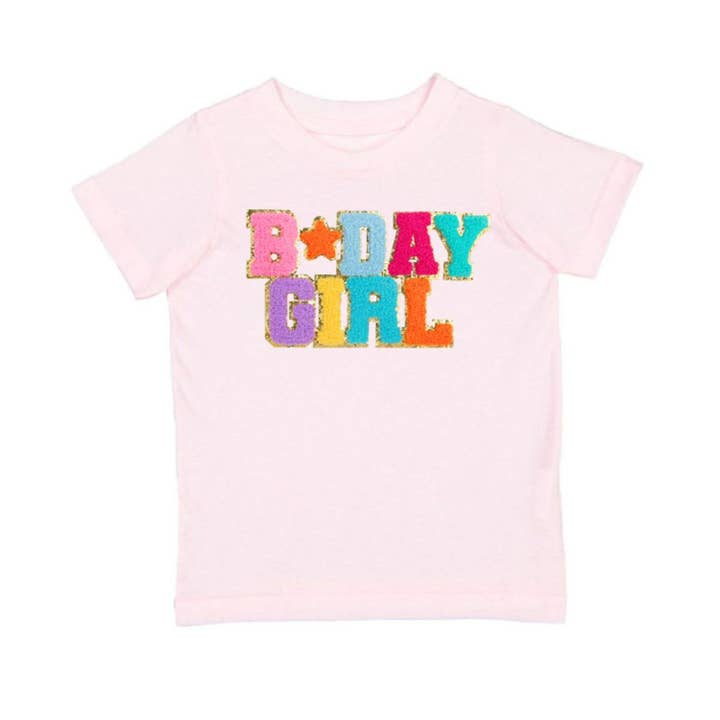 Sweet Wink - Wholesale T-Shirt - Kids - Birthday Girl Patch Short Sleeve T-Shirt - Ballet - Kids1