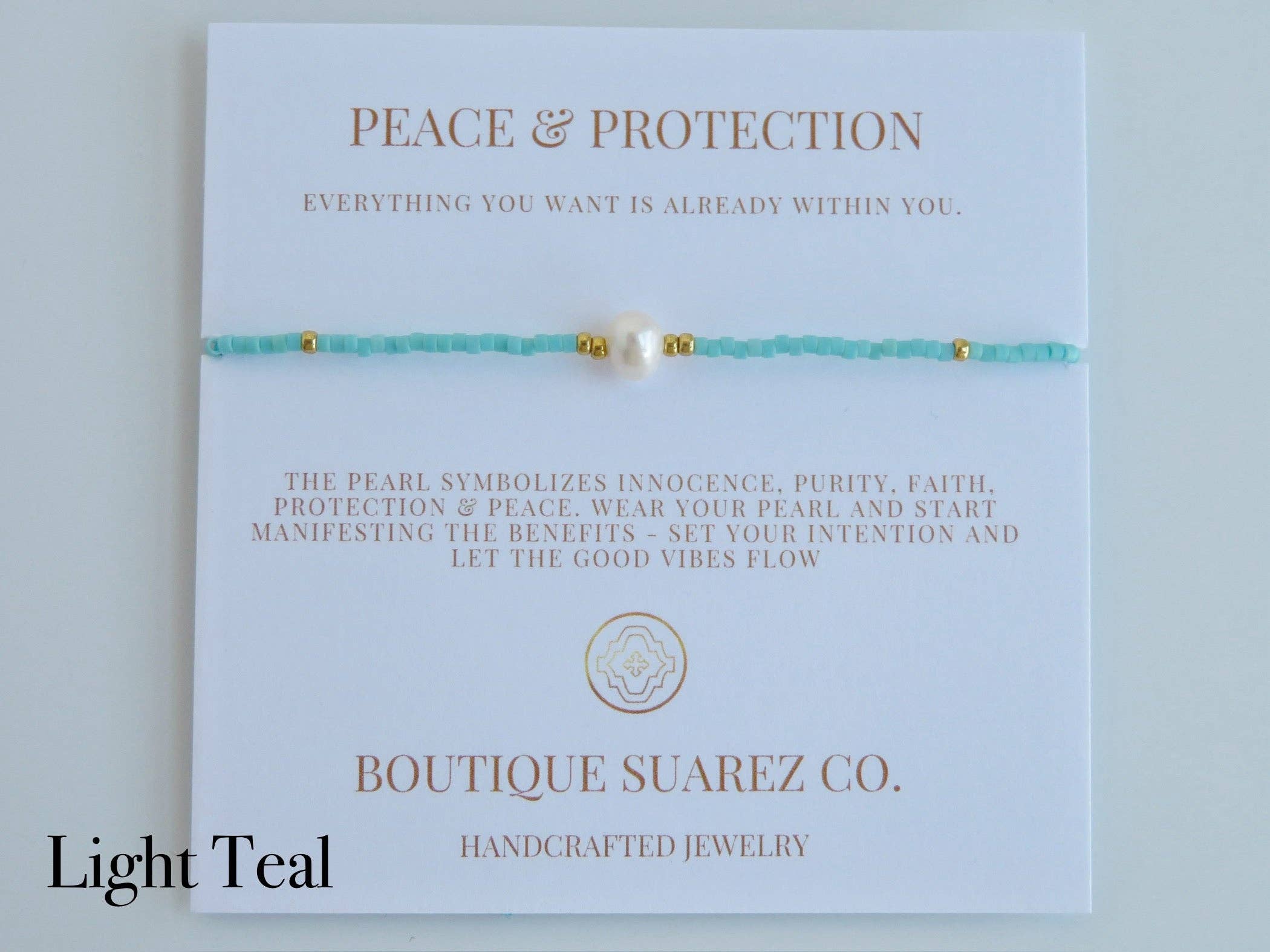Boutique Suarez Co. - Wholesale Beaded Bracelet - Manifest Peace - Pearl Bracelet6