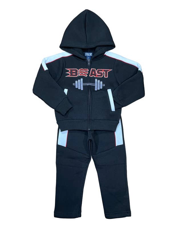 Unik - Wholesale Top & Pant Set - Kids - Beast Track suit Set 12M-24M1