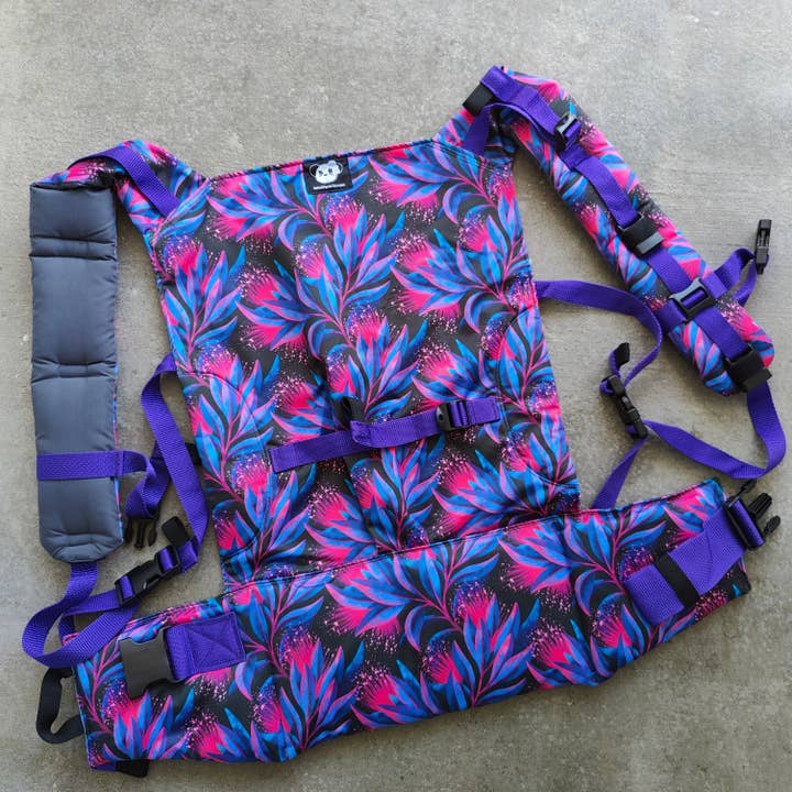 Pahutukawa Roxo Mer Duo2 Fivela Completa por atacado de Naked Panda Designs